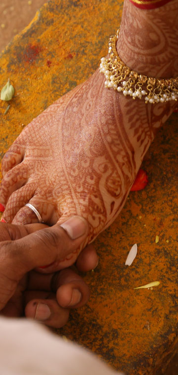 Bride in wedding attire